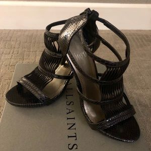 Impo Black Leather Heel